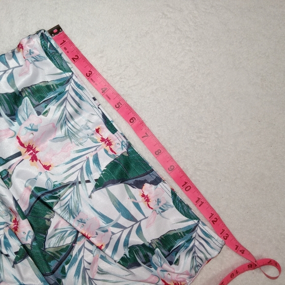 SHEIN Teal/Floral Print Bikini size M - Picture 9 of 11